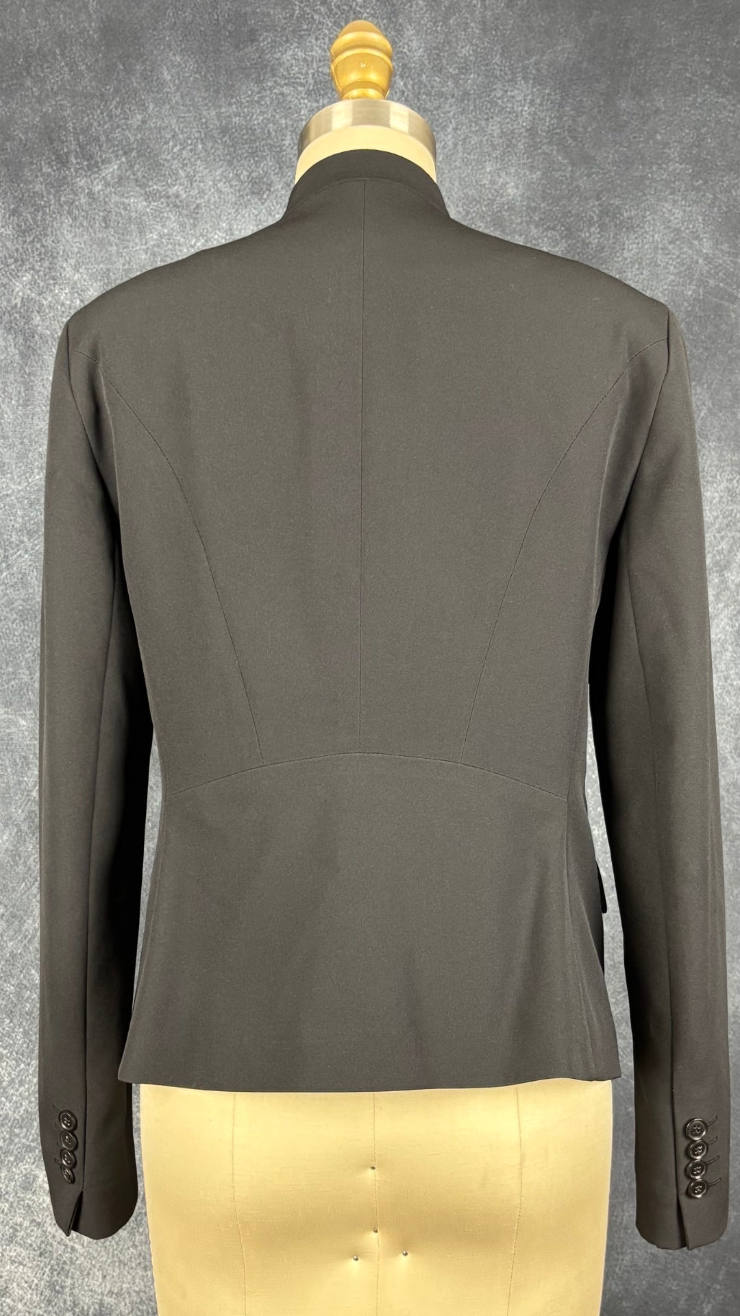 Blazer classique lavable marine-noir Tristan, taille 6. Vue de dos.