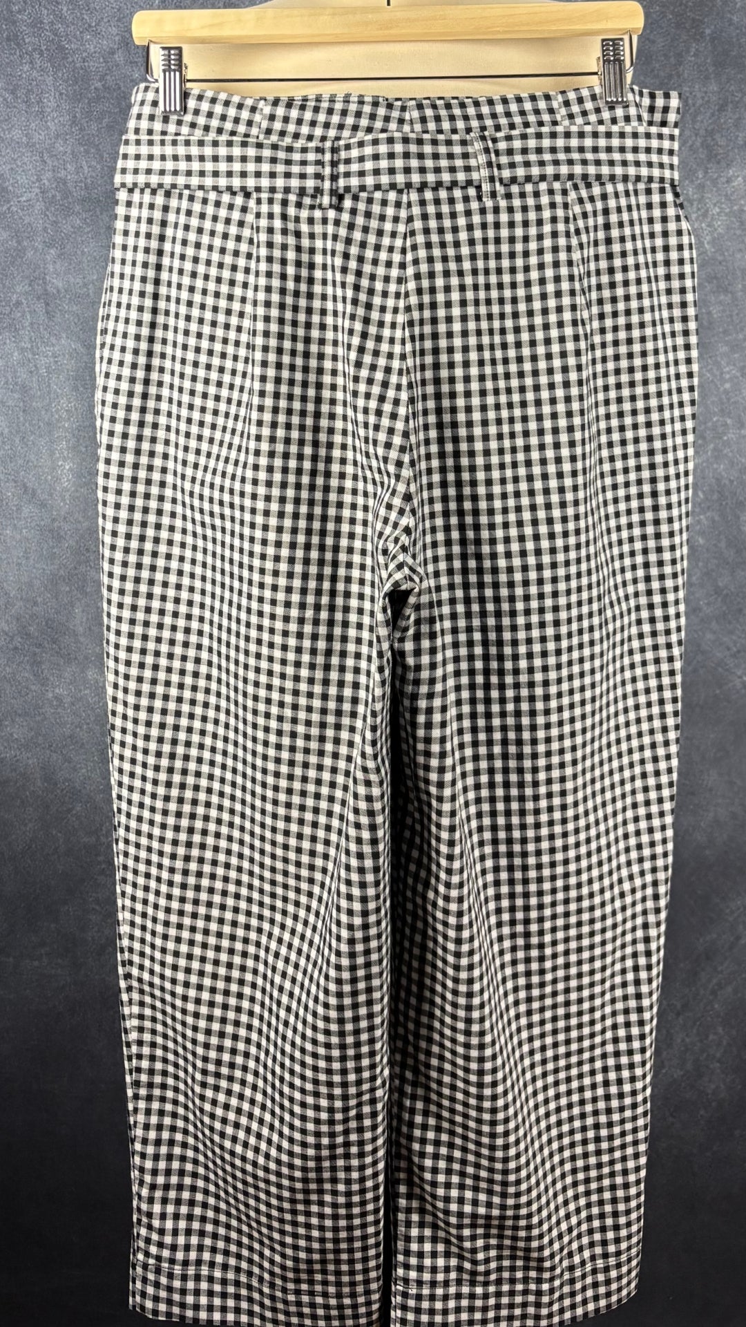 Pantalon à carreaux vichy Tristan taille 8. Vue de dos.