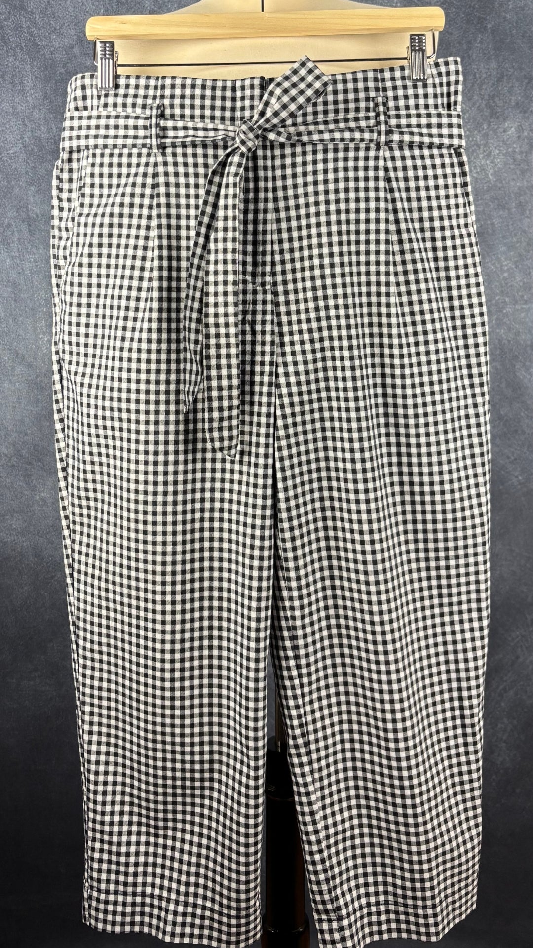 Pantalon à carreaux vichy Tristan taille 8. Vue de face.
