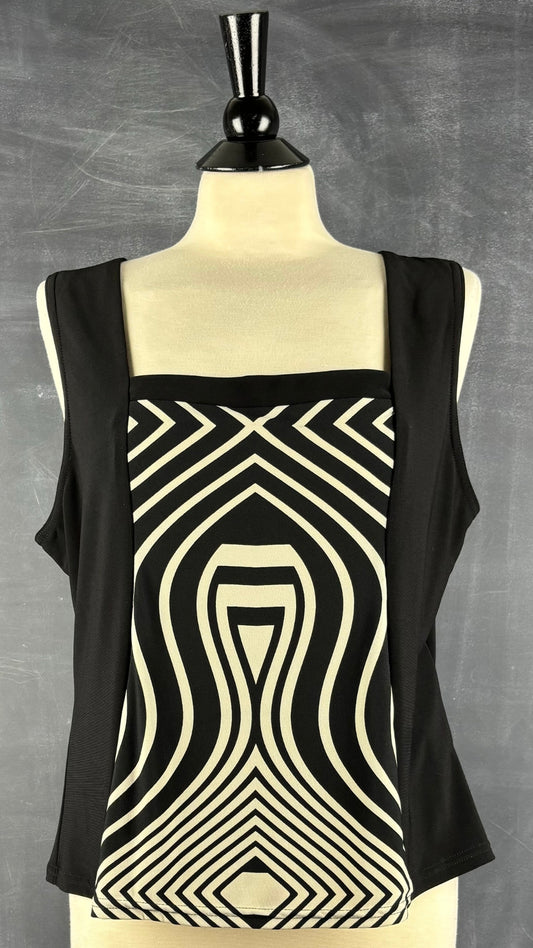 Camisole à encolure carrée Joseph Ribkoff, taille 18. Vue de face.