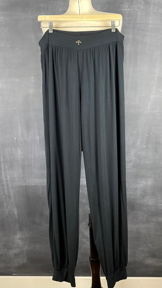 Pantalon détente confortable noir Respecterre, taille 2xl. Vue de face.