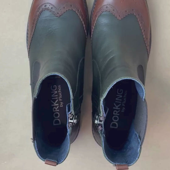 Bottillon en cuir Oxford de la marque Dorking, modèle Tierre, taille 36 (6). Vue de la vidéo qui présente tous les détails du bottillon.