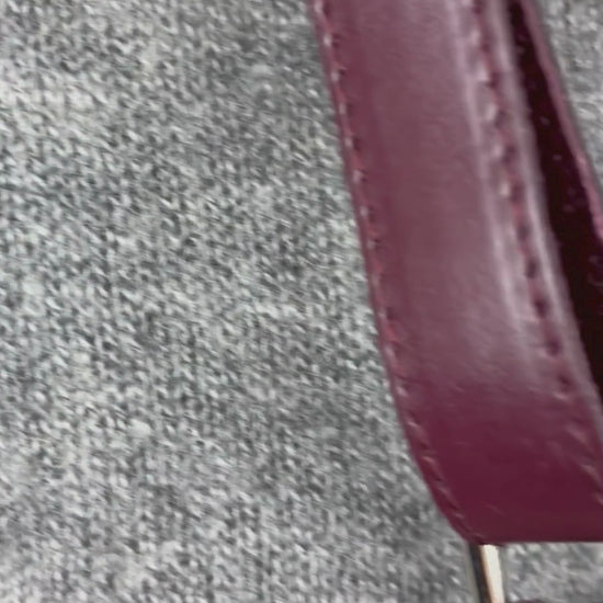 Chandail en tricot duveteux nuances de gris Part Two, taille medium (s). Vue de la vidéo qui présente tous les détails du chandail.