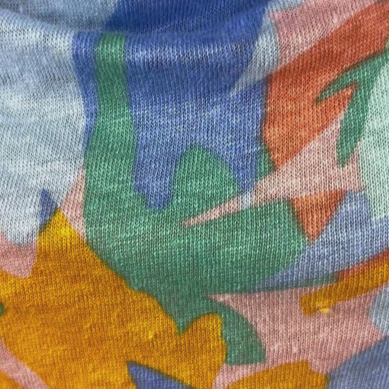Chandail en lin coloré avec large col baveux Joie, taille xl (peut aussi convenir à large). Vue de la vidéo qui présente tous les détails du chandail.
