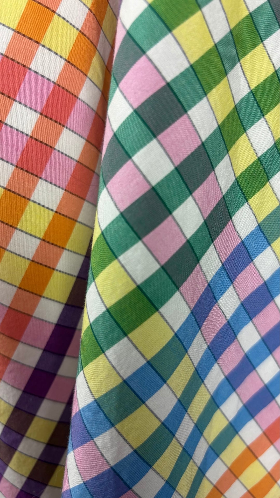 Robe bain de soleil colorée en coton J.Crew, taille 4 (s). Vue de près du tissu.