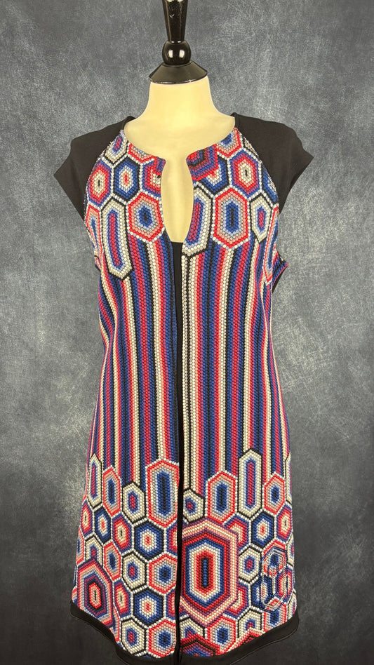 Robe colorée avec insertion de sequins Desigual, taille xl (l). Vue de face.