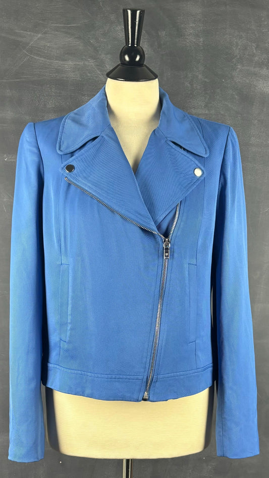 Veste style perfecto Massimo Dutti, taille 8 (s/m). Vue de face.